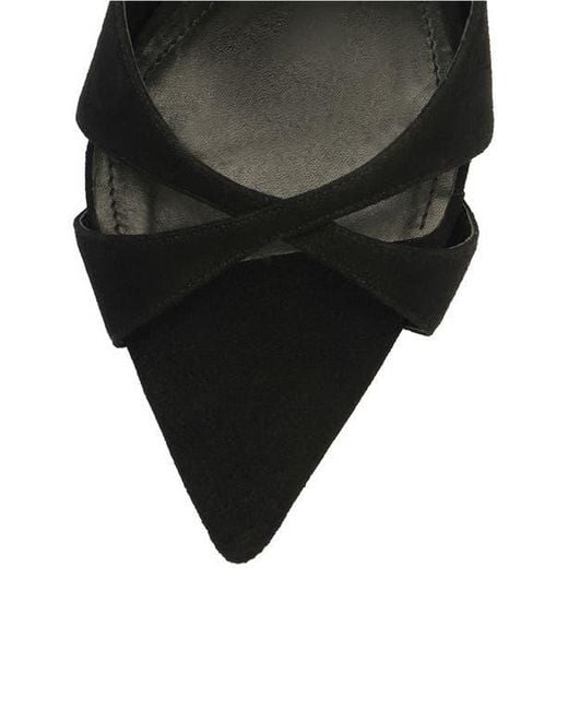 SCHUTZ SHOES Black Hilda Leaf Pointed Toe Mule