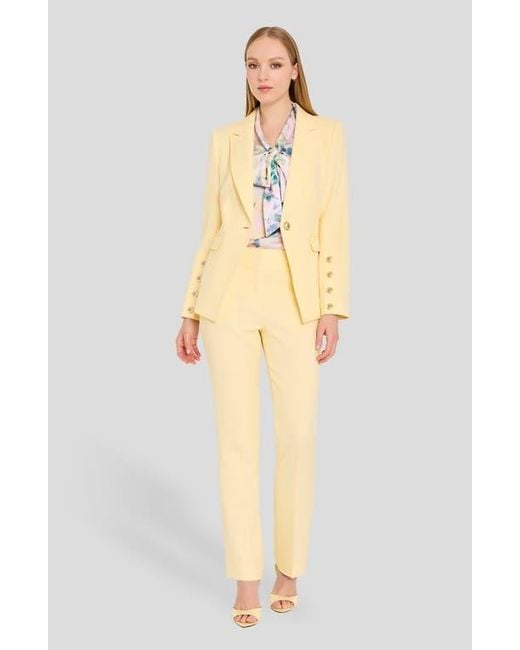 Tahari Natural One-Button Blazer