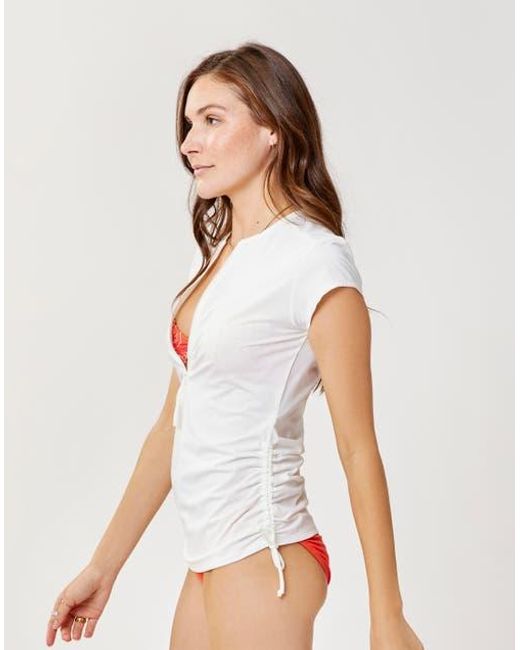 Carve Designs White Dawson Rashguard