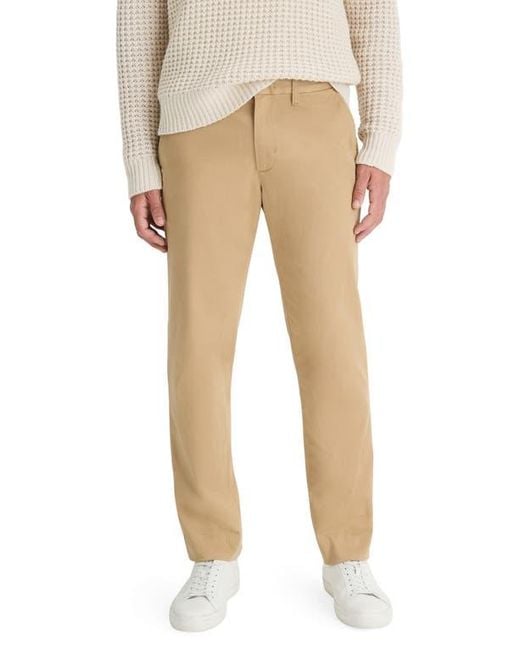 Vince Natural Owen Stretch Cotton Chinos for men