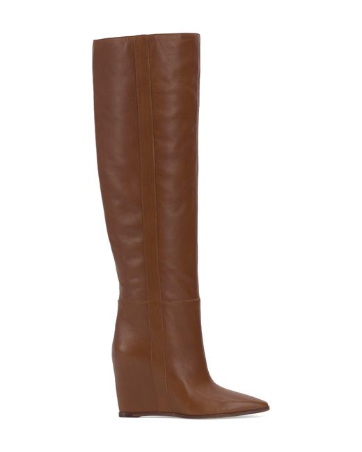 Vince Camuto Brown Tiasie Over The Knee Wedge Boot