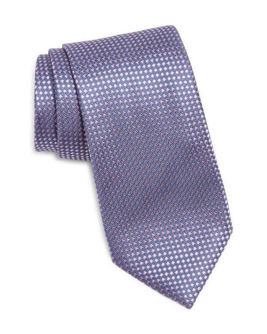 Canali Blue Neat Silk Tie for men