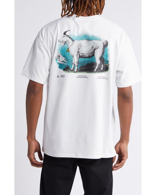 Nike White Dri-fit Acg Mountain Goat Graphic T-shirt for men