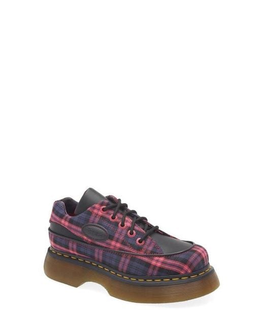 Dr. Martens Purple Buzz 5I Mixed Media Platform Sneaker