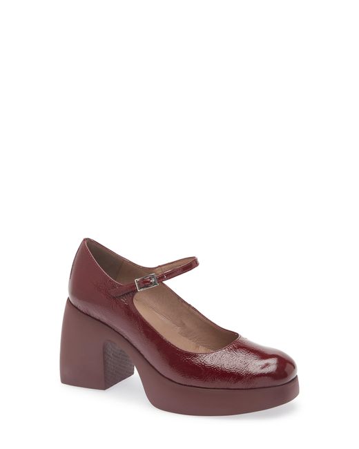 Wonders Red Mary Jane Platform Pump