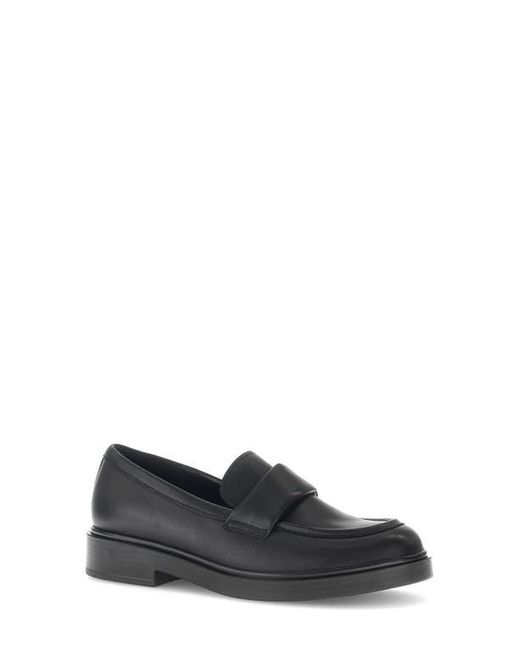 Gabor Black Leather Loafer