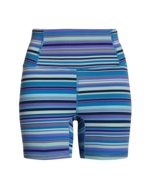 Free People Blue Fp Movement Printed Never Better Bike Shorts