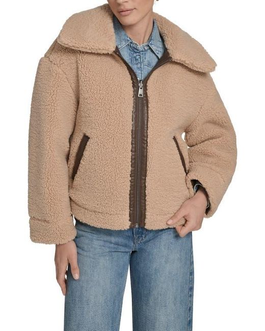 Levi's Brown Reversible Faux Leather & Faux Shearling Jacket
