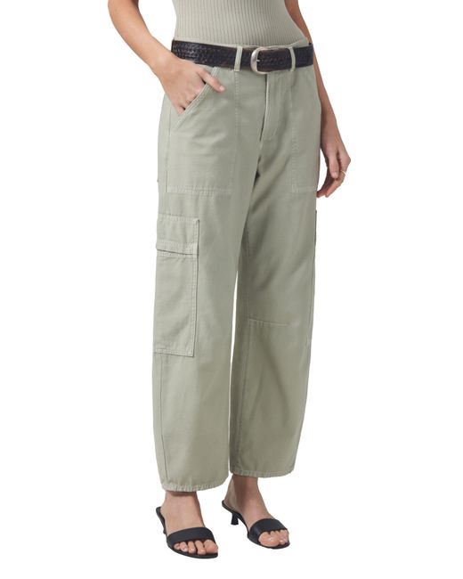 Citizens of Humanity Green Marcelle Low Rise Barrel Cargo Pants