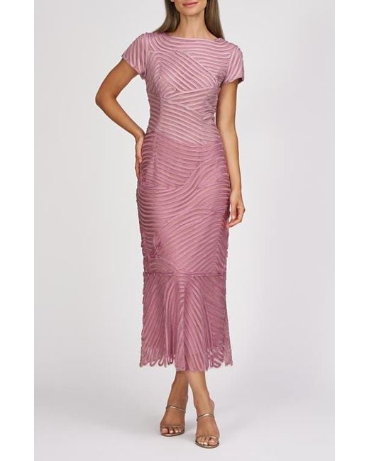 JS Collections Pink Julianna Soutache Cocktail Dress