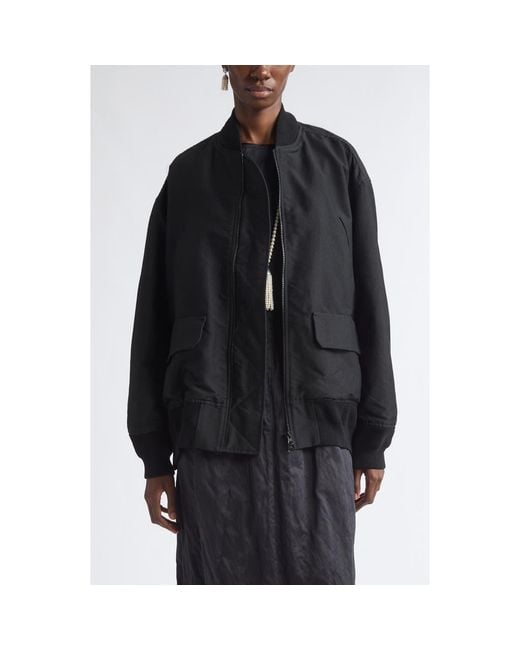 Nackiyé Black Aviator Oversize Jacket