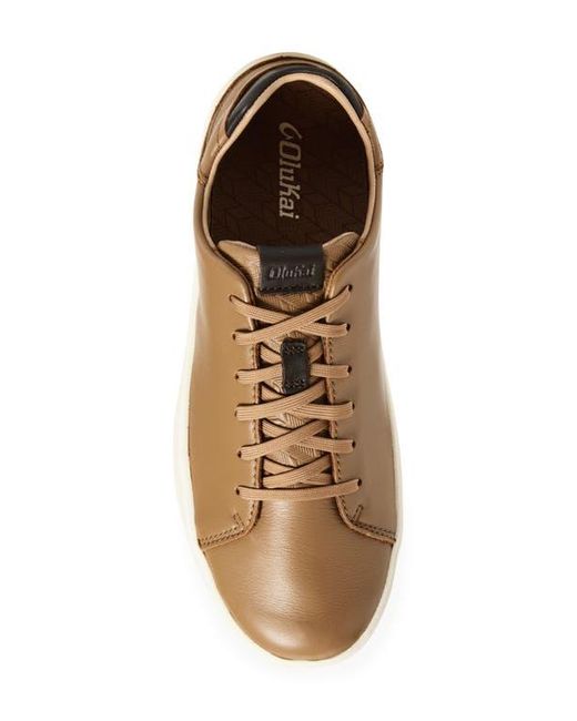 Olukai Brown Lae'Ahi Li 'Ili Convertible Low Top Sneaker for men