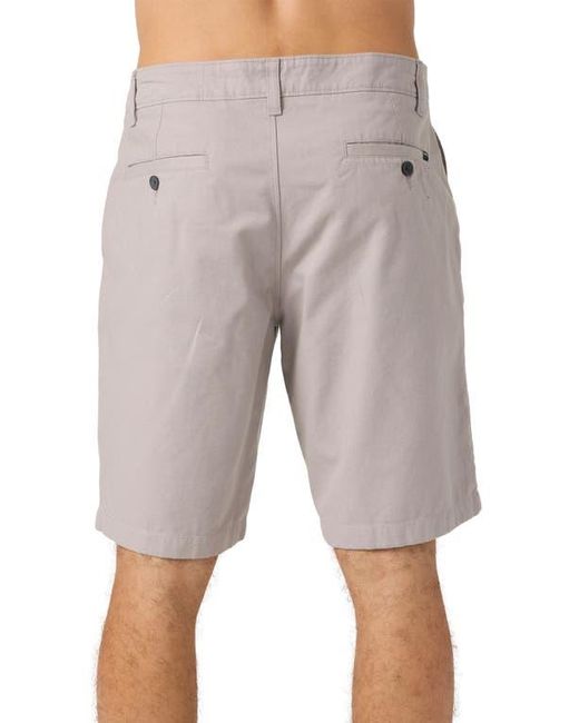 O'neill Sportswear Natural Jay Flat Front Stretch Cotton Chino Shorts for men