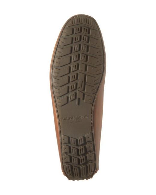 Ralph Lauren Brown Harold Suede Tasseled Driving Loafer for men