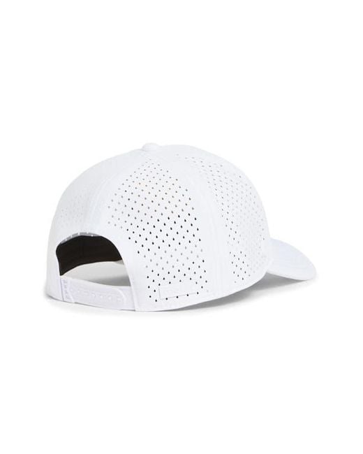 Melin White Hydro Compass Snapback Cap for men