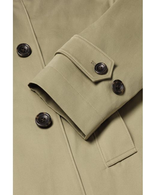 Charles Tyrwhitt Natural Classic Showerproof Cotton Raincoat for men