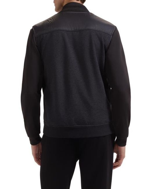Bugatchi Black Soft Touch Knit Vest for men