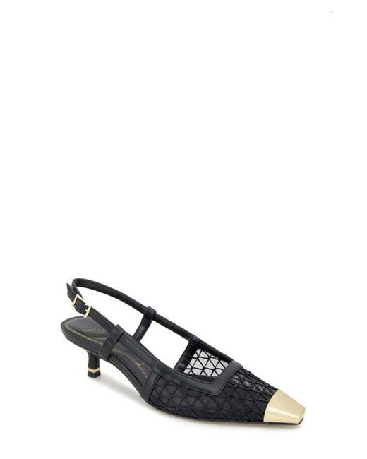 Kenneth Cole Blue Maxine Kitten Heel Slingback Pump