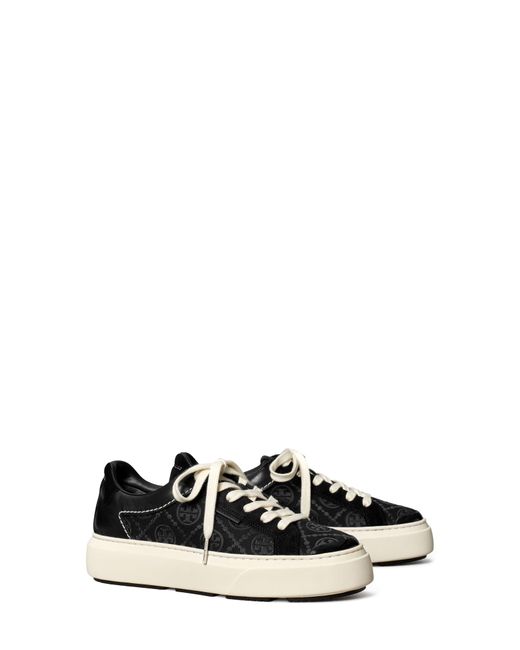 Tory Burch White T Monogram Ladybug Sneaker