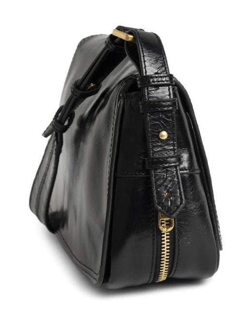 Zadig & Voltaire Black Le Zouzou Patent Leather Bag