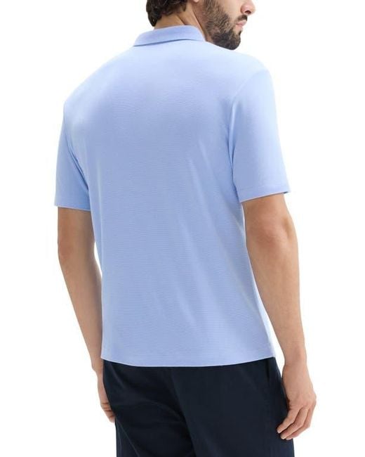 Theory Blue Kayser Solid Modal Blend Polo for men