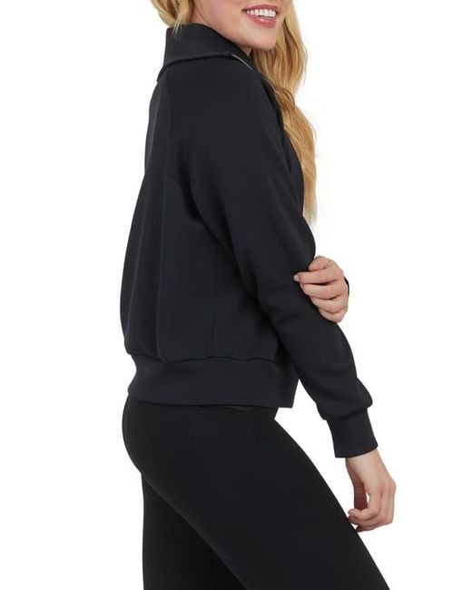 Spanx Black Airessentials Half Zip Sweatshirt