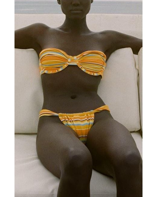 Mango Yellow Stripe Bikini Bottoms