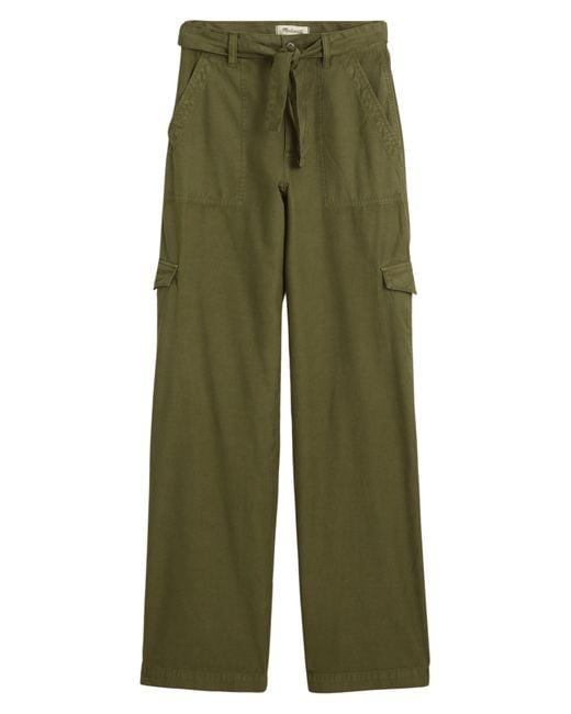 Madewell Green Griff Superwide Leg Cargo Pants