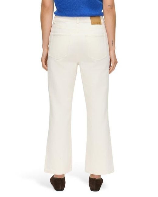 ALIGNE White Crop Flare Jeans