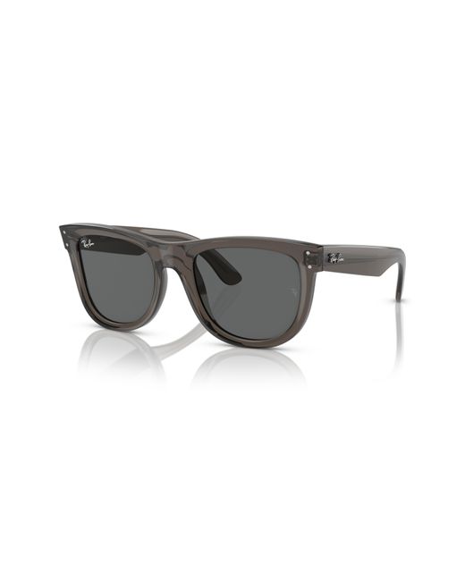 Ray-Ban Gray Wayfarer Reverse 53mm Square Sunglasses for men