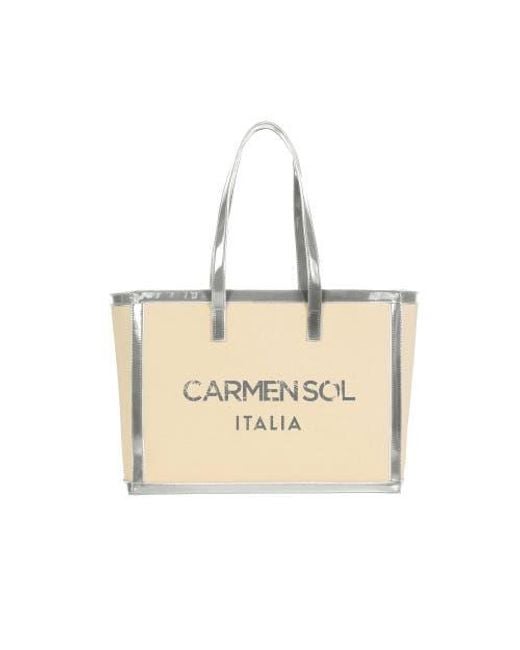 Carmen Sol Women's Natural Capri Tote Bag