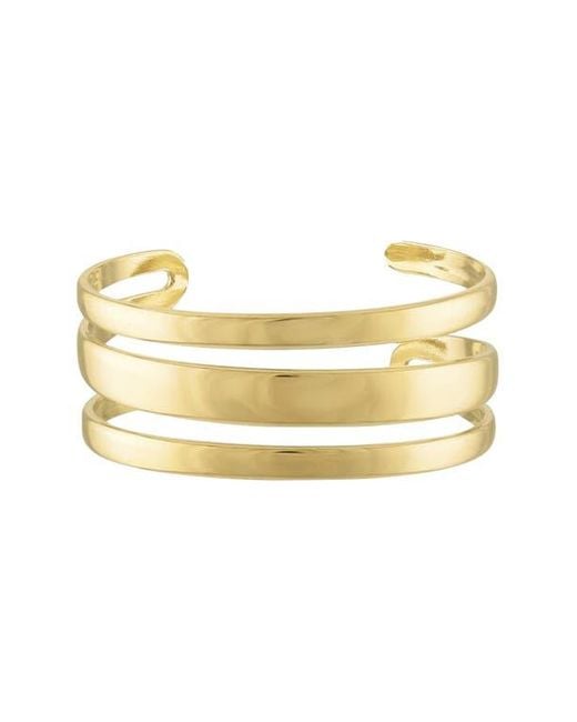 BEN ONI Metallic Layered Cuff Bracelet