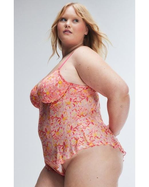 Savage x Fenty Multicolor Sunray Lace Underwire Teddy