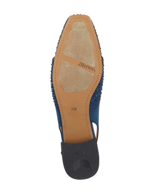 J. Reneé Blue Nicolette Slingback Flat