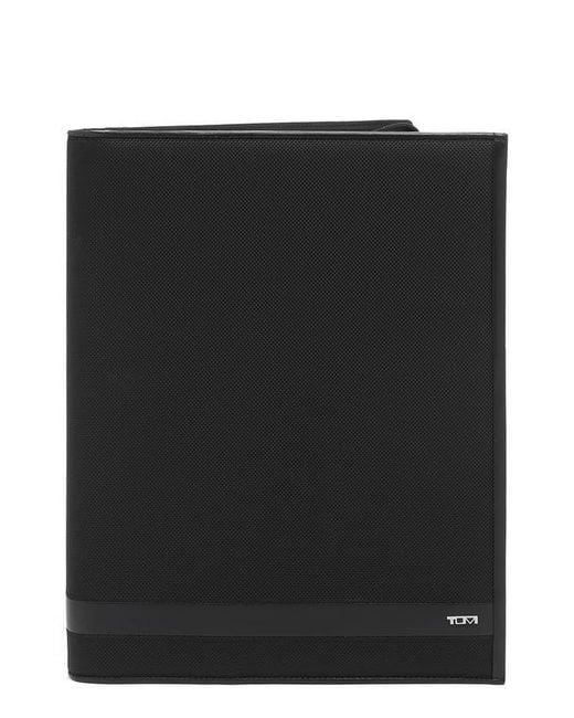 Tumi Black Zip Around Letter Pad for men