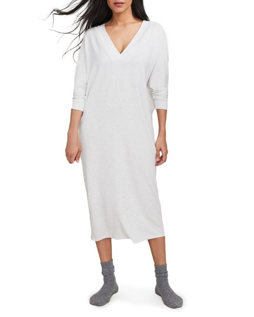 HATCH The Visitor Hospital Long Sleeve Maternity Midi Dress in White | Lyst