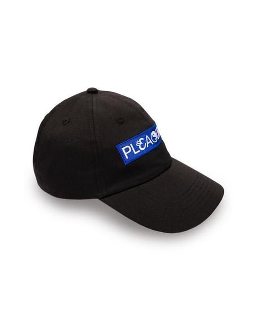 Pleasures Black Unity Adjustable Twill Baseball Cap for men