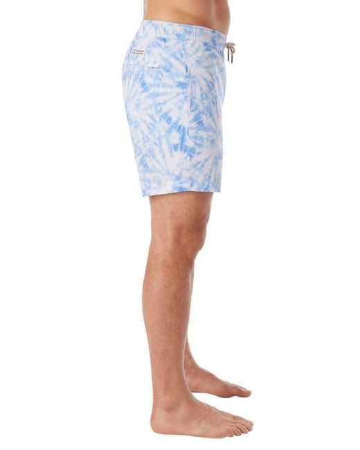 Fair Harbor Blue Bayberry Water Repellent Swim Trunks for men