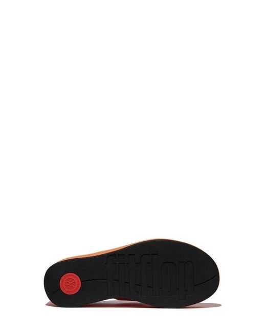 Fitflop Orange Platfforms Wedge Toe Post Sandal