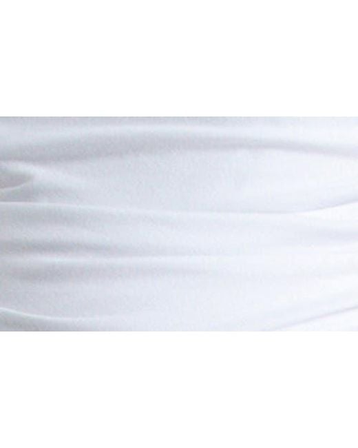 PIETRO BRUNELLI MATERNITY White Strapless Drop Waist Maternity Dress