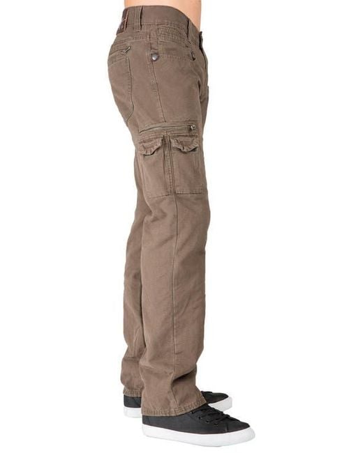 Level 7 Natural Cargo Jeans for men