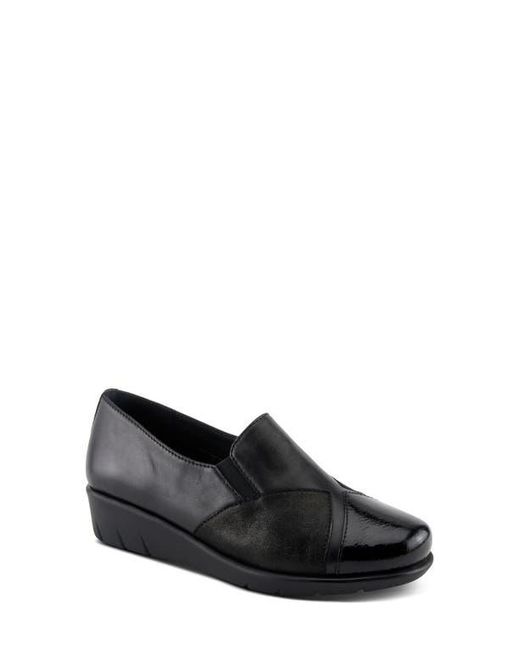 Spring Step Black Evzen Wedge Slip-On Sneaker
