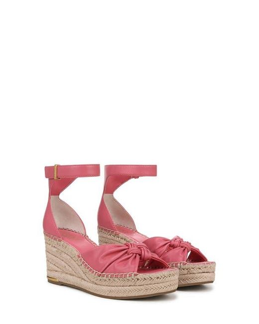 Franco Sarto Pink Clementine Ankle Strap Platform Wedge Sandal