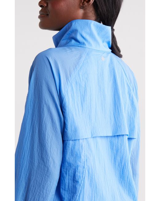 Zella Blue Expression Sheer Jacket