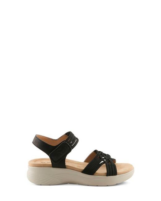 Flexus by Spring Step Black Delosa Platform Sandal