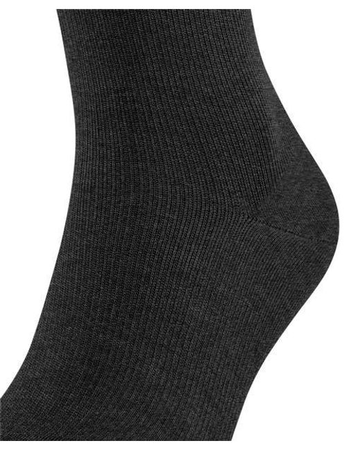 Falke Black Energizing Wool Compression Knee High Socks for men