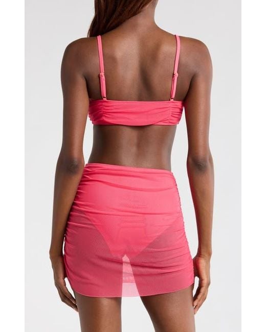 Hutch Pink Tawnie Skirted Bikini Bottoms