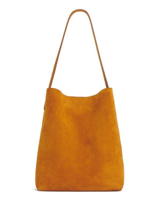 Mansur Gavriel Brown Everyday Cabas Suede Hobo Bag