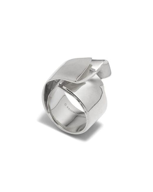 Completedworks Gray Draped Fold Ring