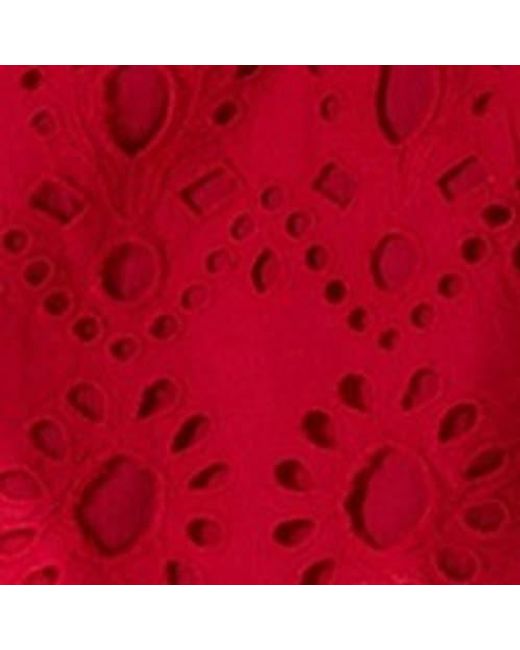 Karen Millen Red Woven Tie Waist Mini Dress